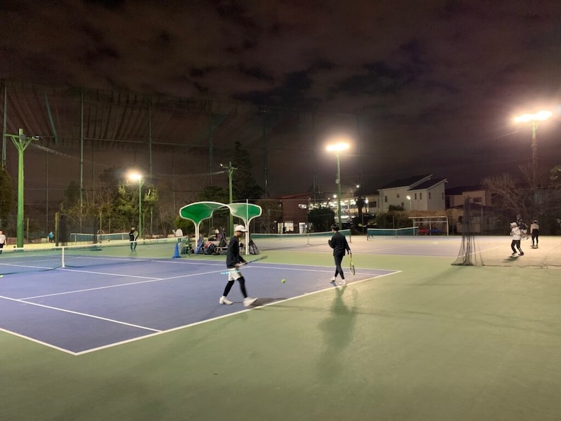 ナイターレッスン風景